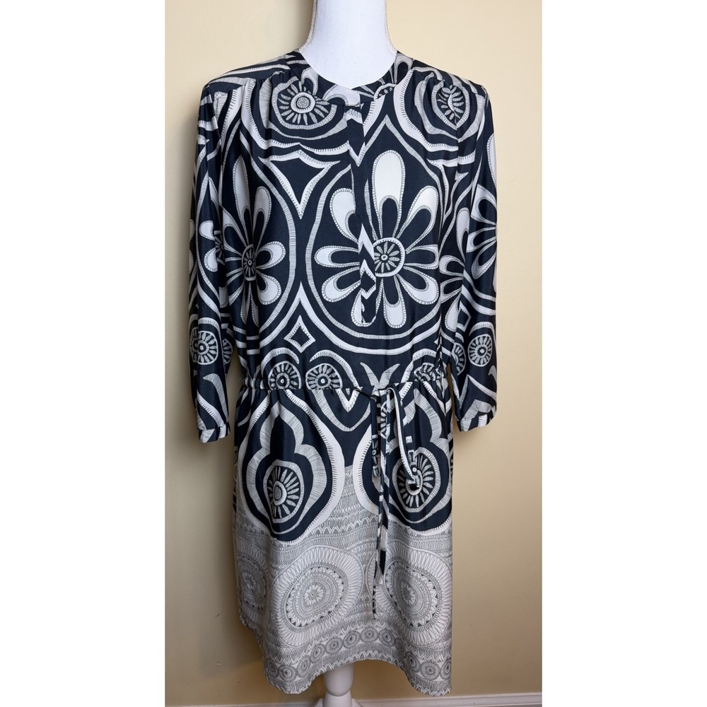 Anthropologie Maeve Dress Women's M Gregarious Garden Satin Contemporary